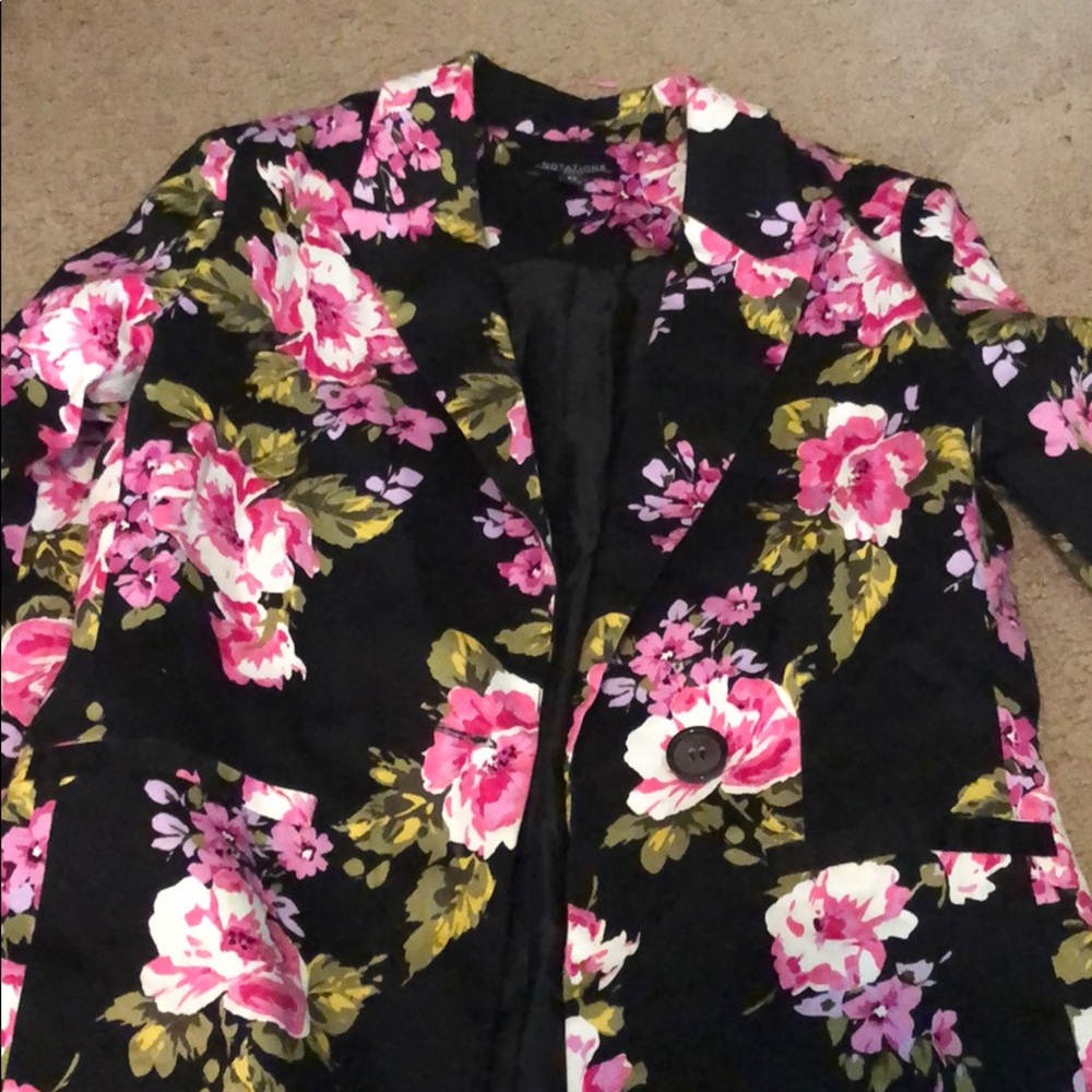 Floral blazer